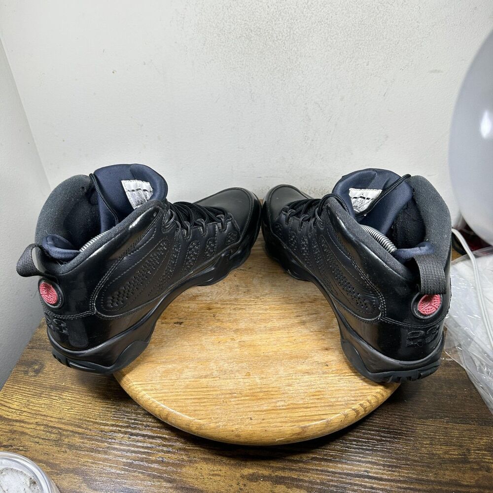Air Jordan 9 Retro Black Shoes Mens Size 10.5 Basketball 302370-014 - Picture 5 of 9